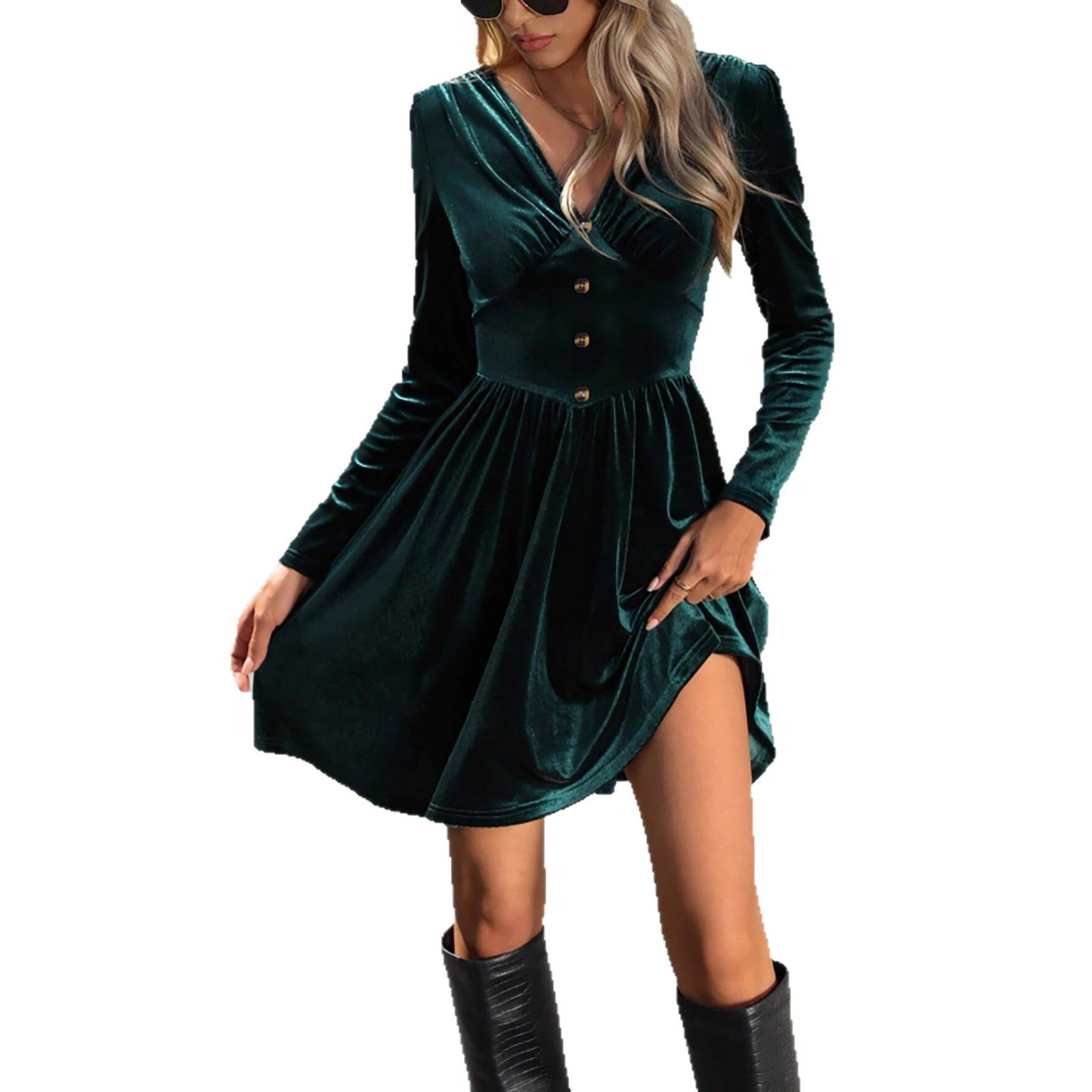 Autumn And Winter High-grade Mid-length Match With Coat Woolen Skirt Base White Knitted Fabric Dress