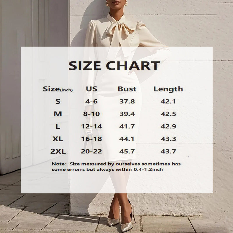 Elegant Dress With Bow Detail