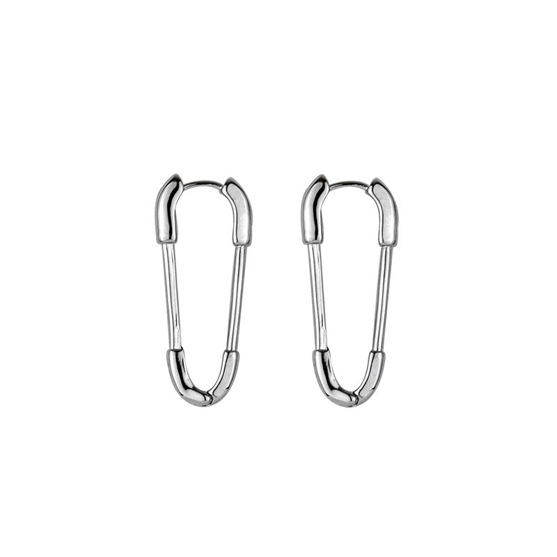 Paper Clip Earring Small Pin Ear Buckle Men's And Women's Earring