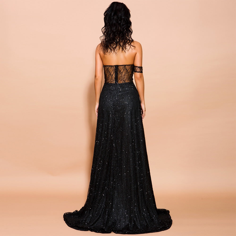 Beautiful & Unique High Slit Gown