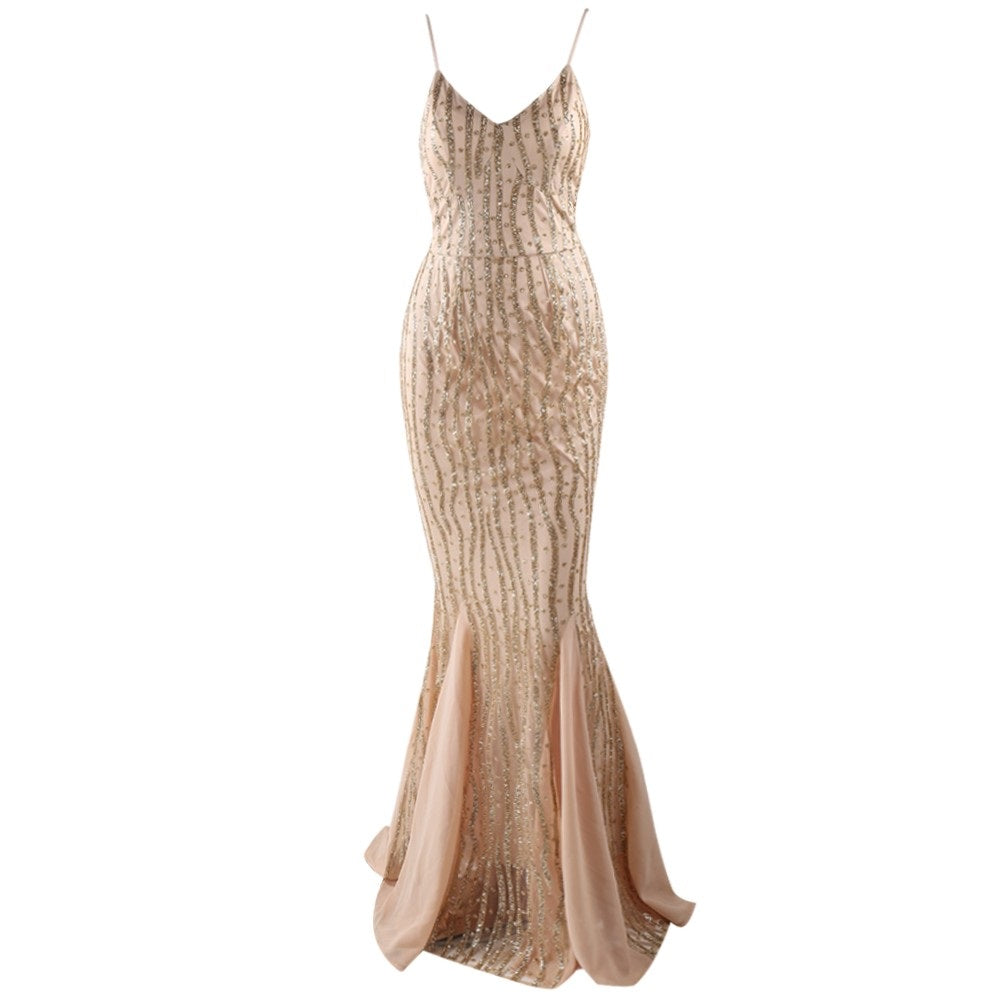 Precious Gold Evening Gown