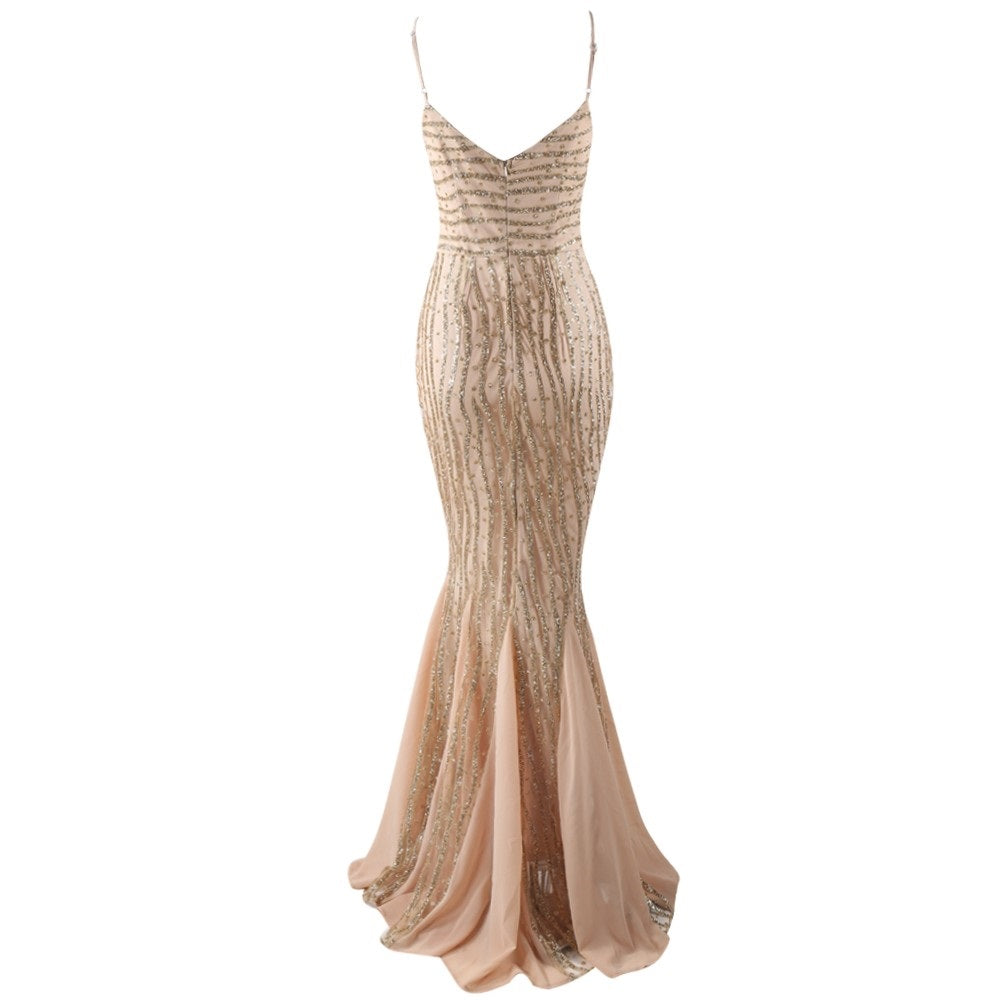 Precious Gold Evening Gown