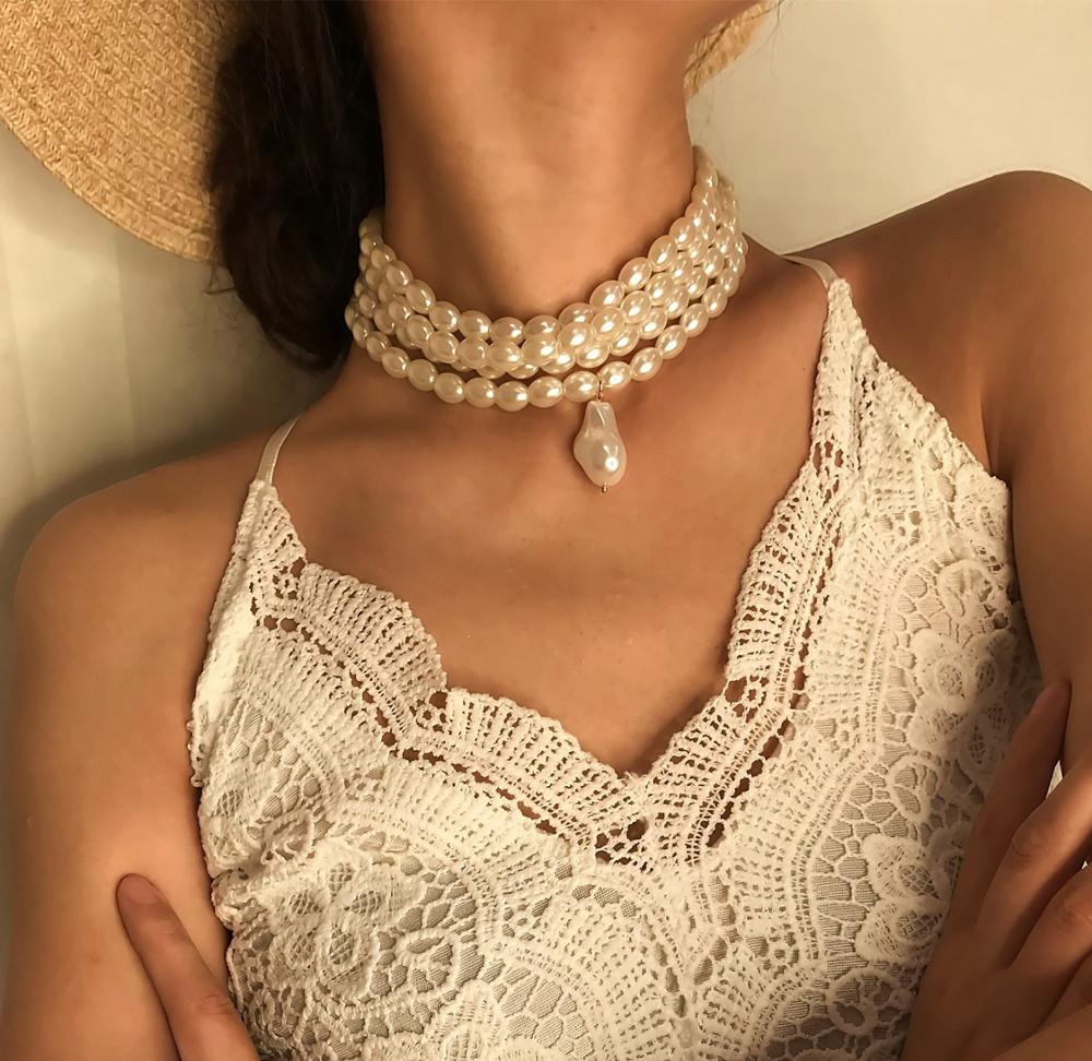 Imitation Pearl Choker