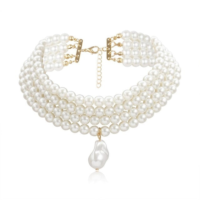 Imitation Pearl Choker