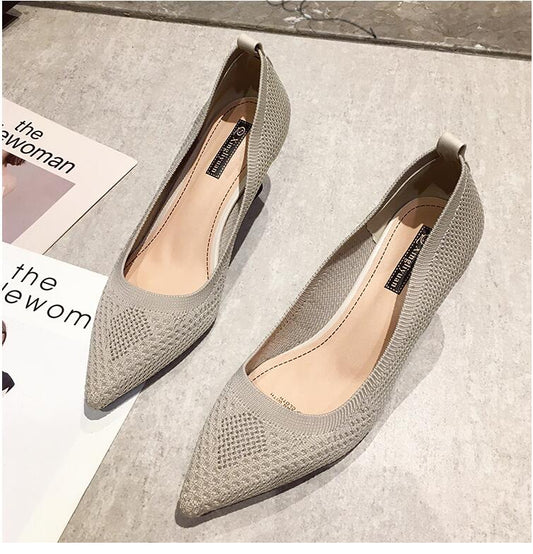 Knit Fabric Pumps