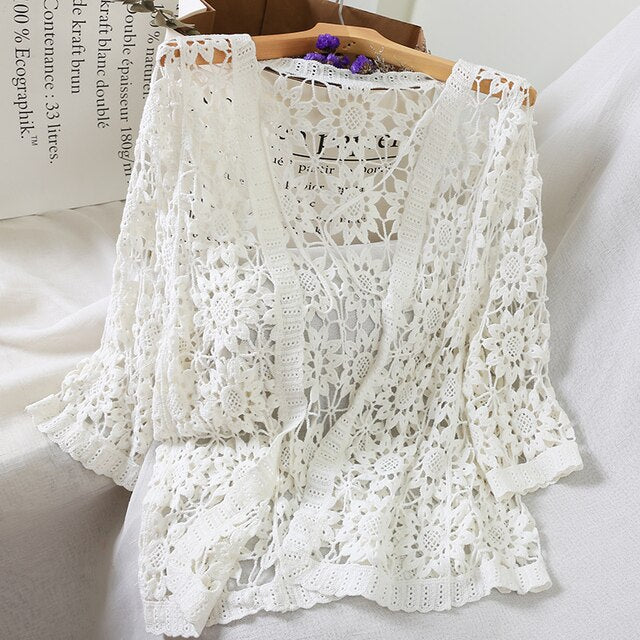 Delicate Crochet Cardigan