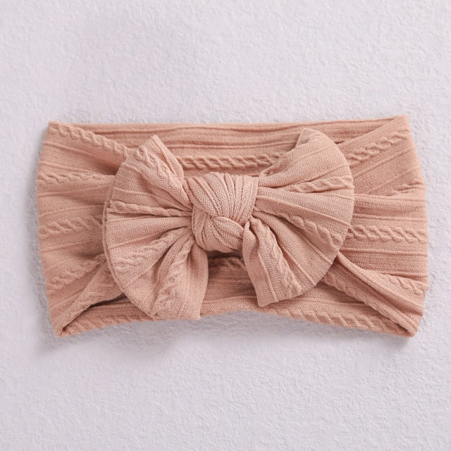 Cable Bow Baby Headband