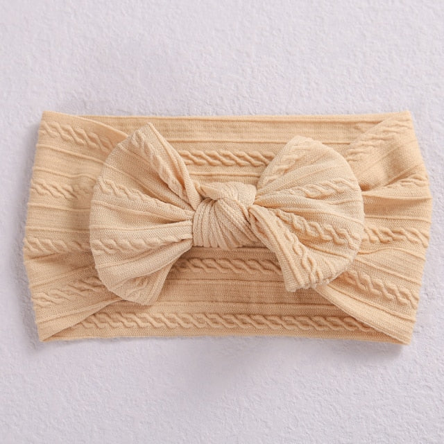 Cable Bow Baby Headband