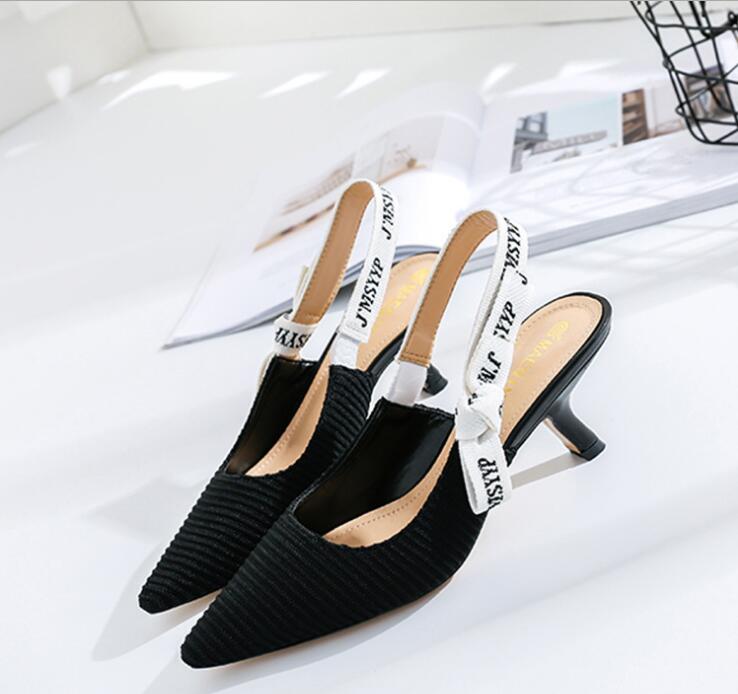 Elegant Cat Heel Pumps