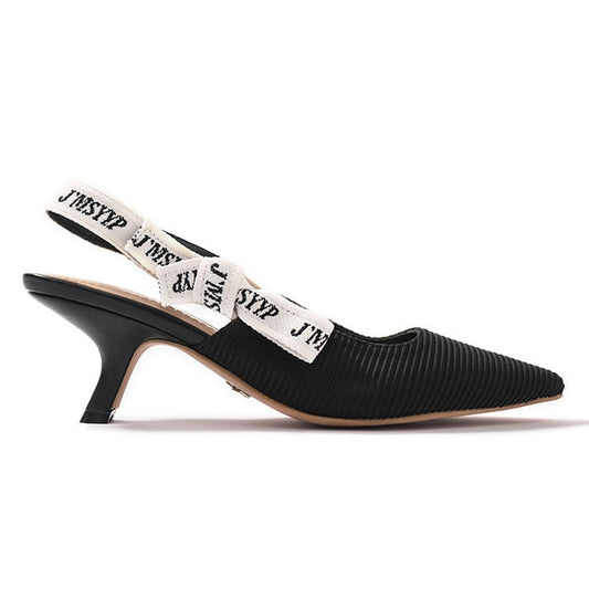 Elegant Cat Heel Pumps