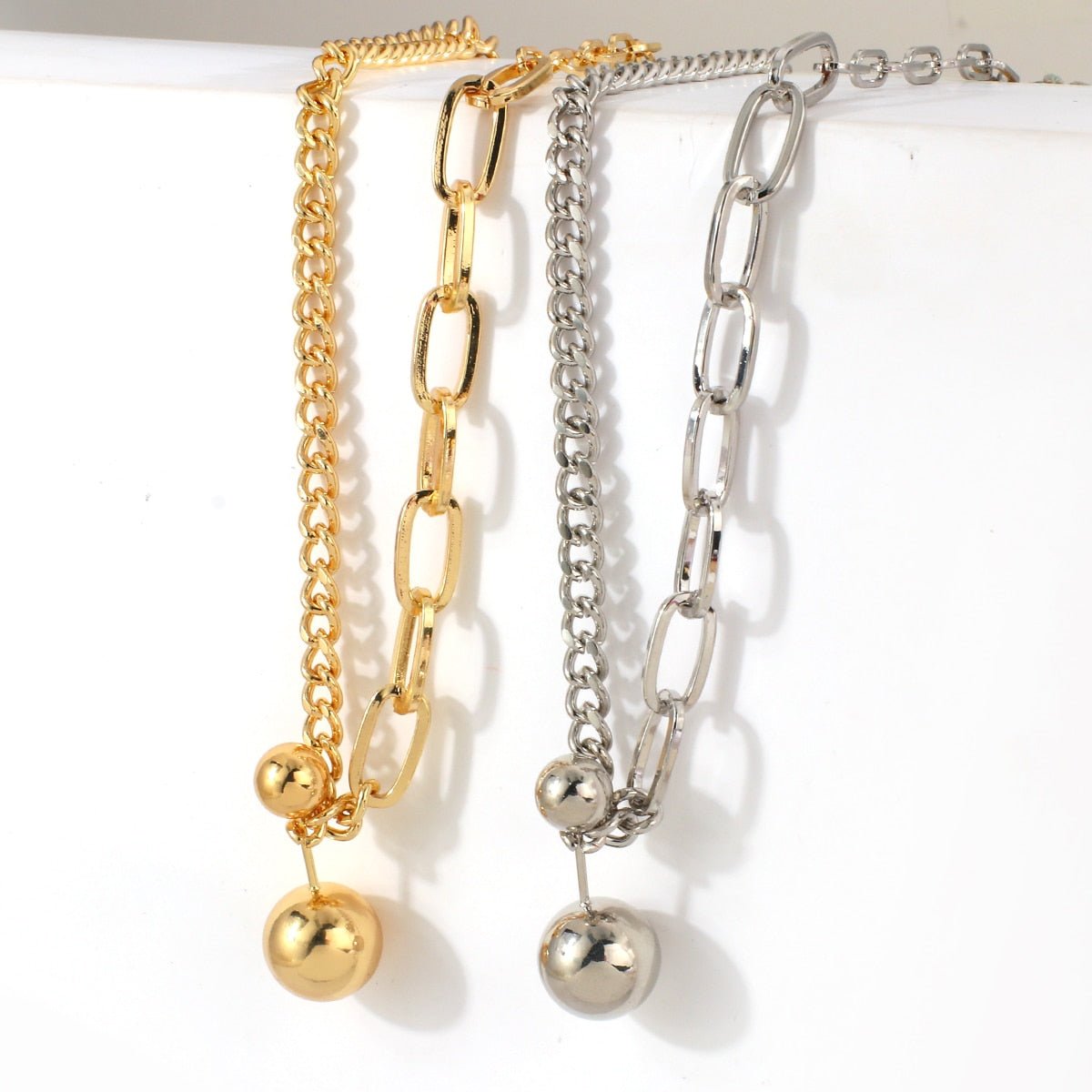 Ball Pendant Choker Necklace