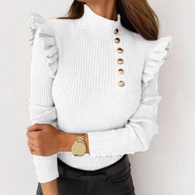 Elegant Ribbed Sweater