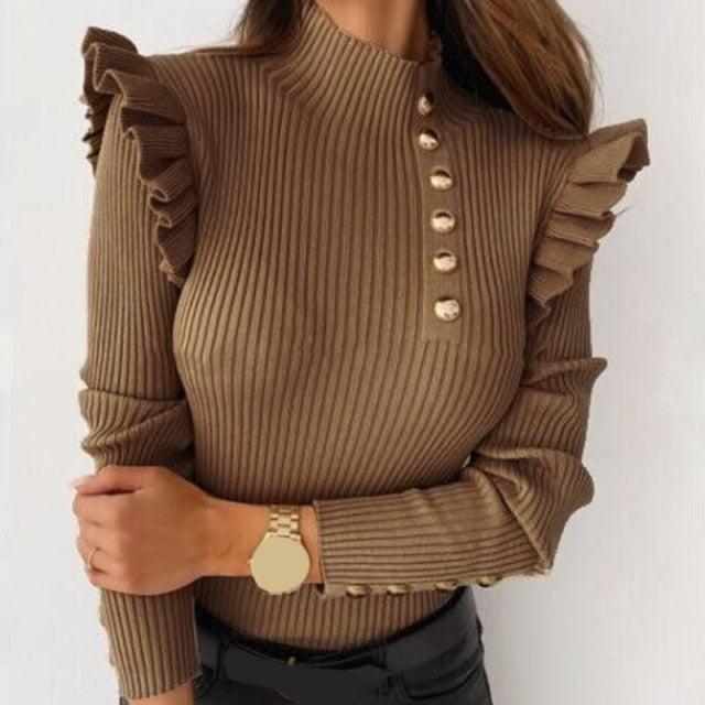 Elegant Ribbed Sweater