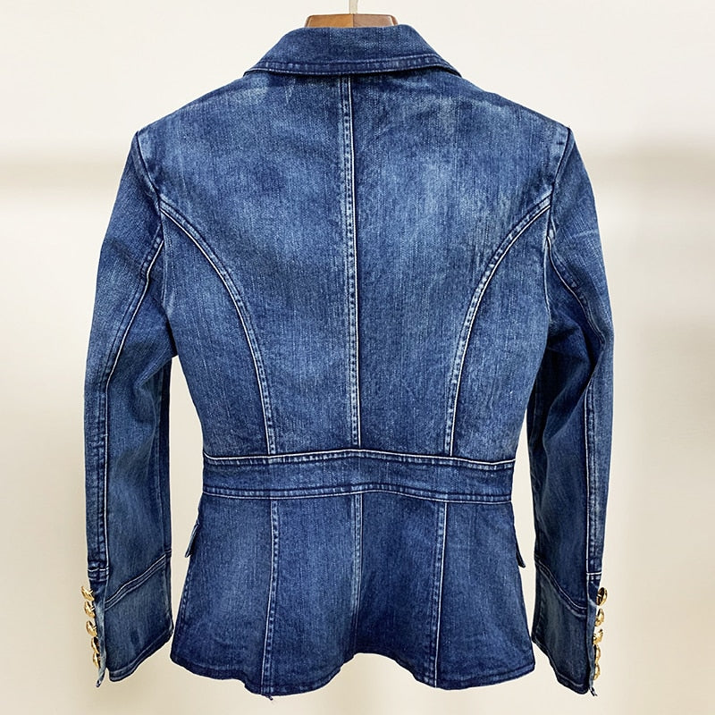 Chic Elegant Denim Blazer