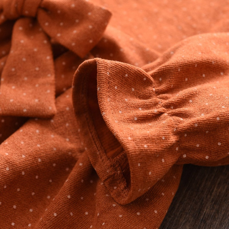 Elegant Long Sleeve Doll Collar Dress