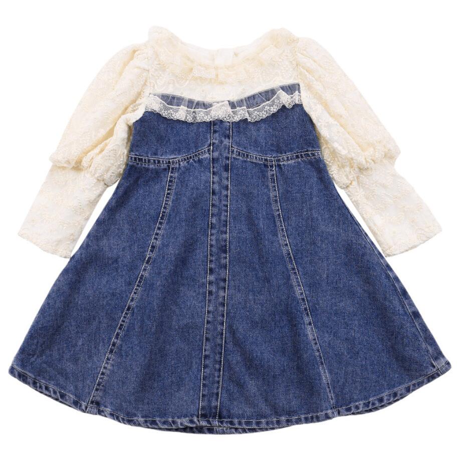 Laced Denim Dress