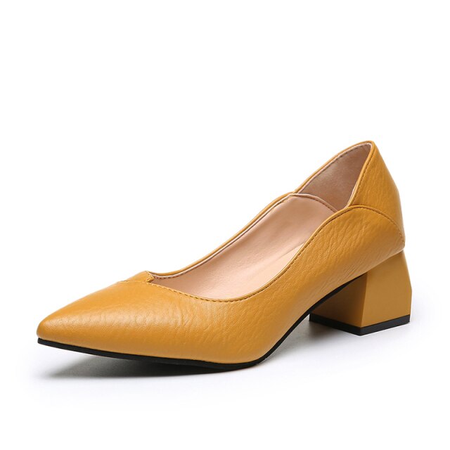 Low Heel Novel Pumps