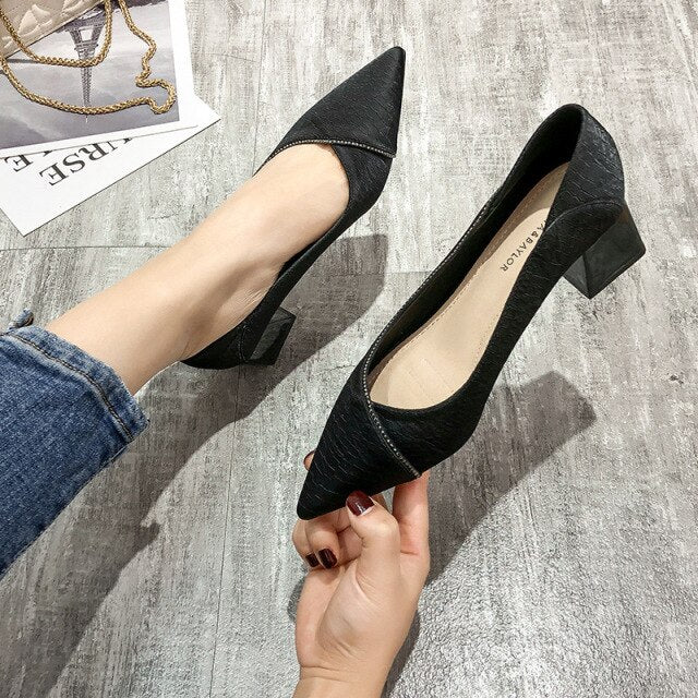 Elegant Mid Heel Pumps