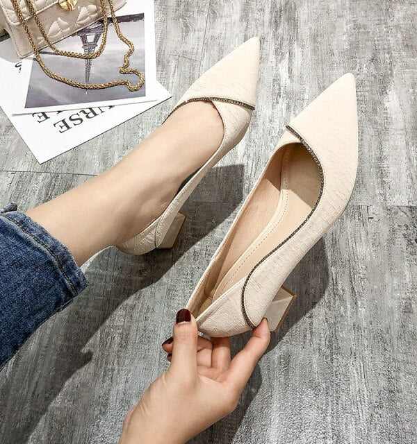 Elegant Mid Heel Pumps