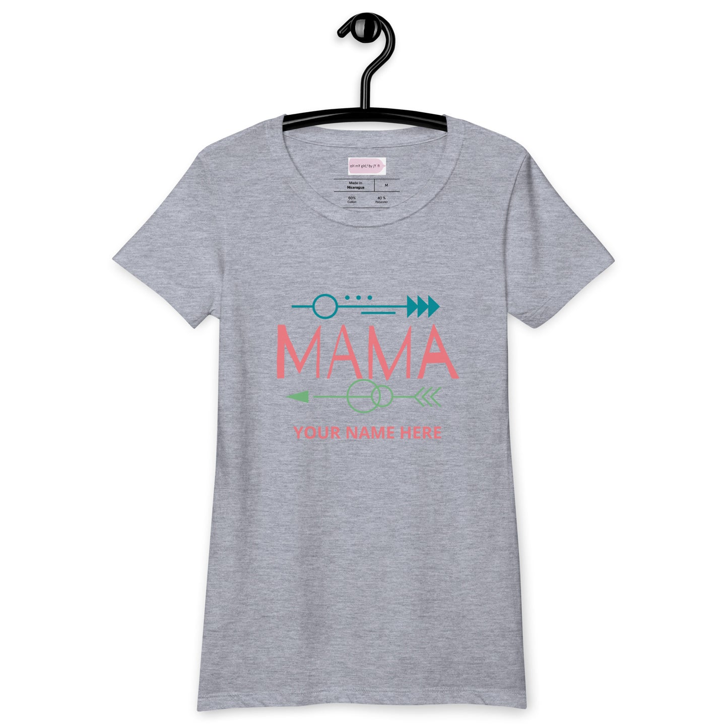 Custom MAMA Fitted T-Shirt