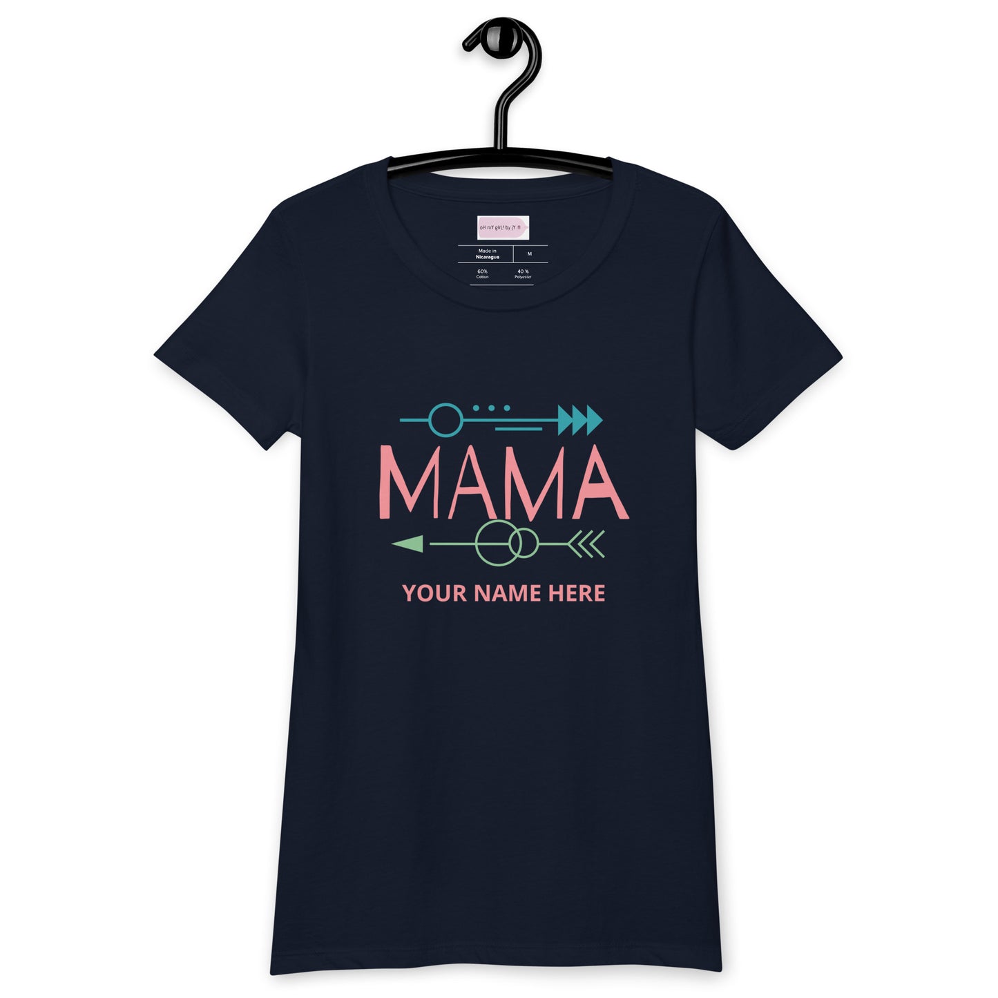 Custom MAMA Fitted T-Shirt