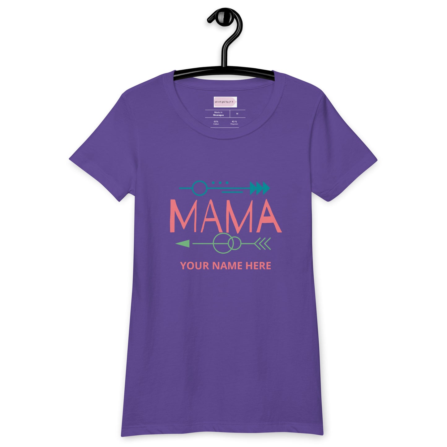 Custom MAMA Fitted T-Shirt