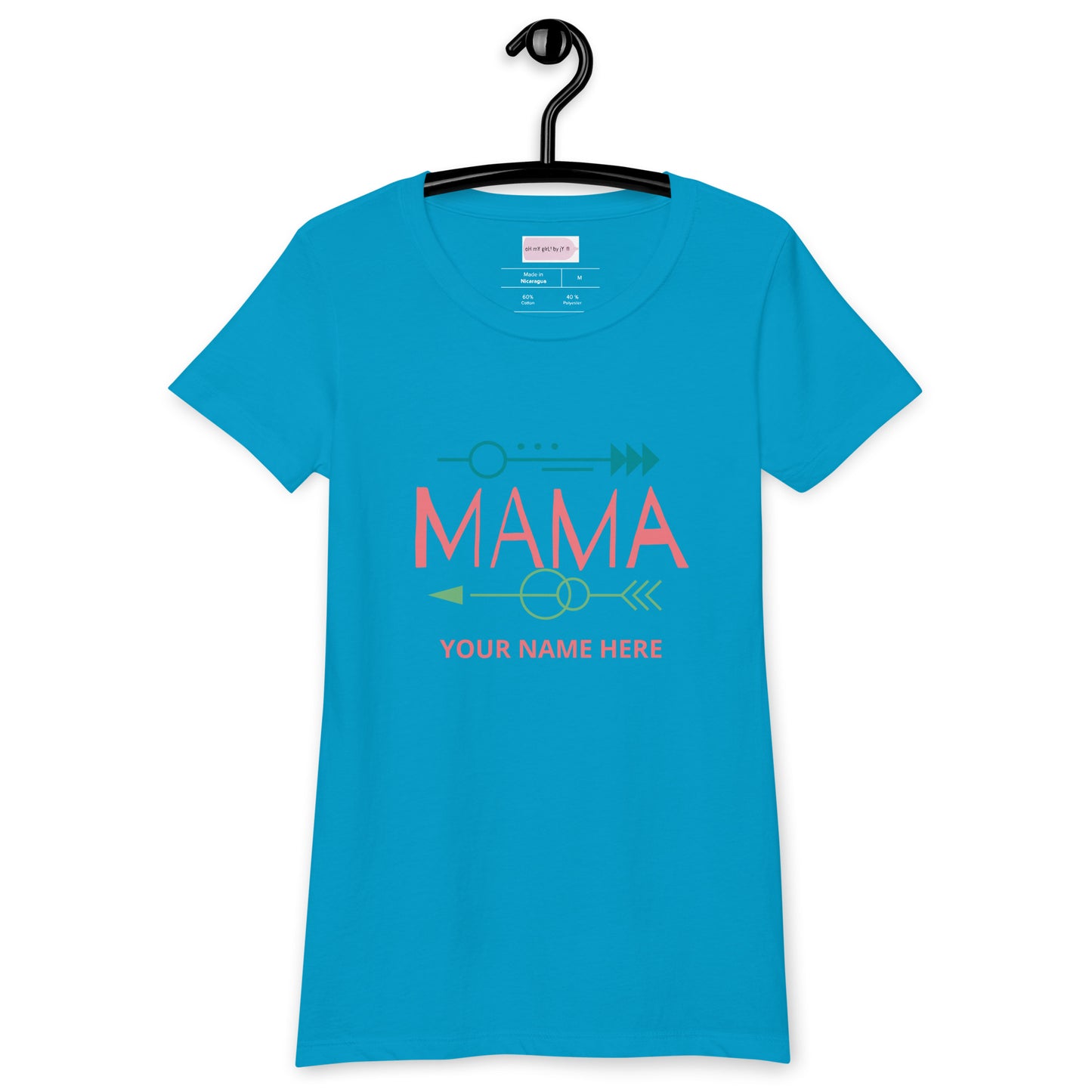 Custom MAMA Fitted T-Shirt